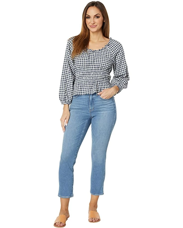 Madewell Shirts & Tops Sophia Top in Textured Windowpane 4 Madewell Shirts & Tops Sophia Top in Textured Windowpane - Image 4
