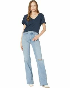 Madewell Tall 11" High-Rise Flare Jeans in Eversfield Wash: Knee-Rip Edition -Madewell Shop 71Shm9mzWmL. AC SR736920