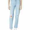 Madewell Jeans The Perfect Vintage Straight Jean in Danby Wash: Knee-Rip Edition