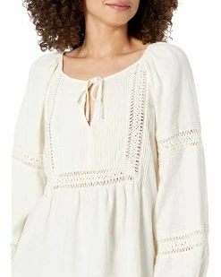 Madewell Shirts & Tops Linen-Blend Pintuck Peasant Top -Madewell Shop 71Us sx11YL. AC SR736920