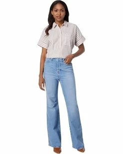 Madewell Shirts & Tops Stripe-Play Button-Up Popover Shirt -Madewell Shop 71VS54Nns6L. AC SR736920