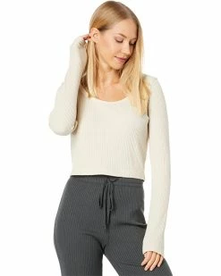 Madewell Shirts & Tops MWL Waffle Long-Sleeve Crop Tee -Madewell Shop 71VeJ7EUk4L. AC SR736920