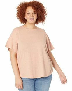 Madewell Shirts & Tops Plus Whisper Cotton Rib Crew Neck Tee