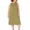 Madewell Dresses Plus Organic Cotton Crewneck Tank Midi Dress in Stripe