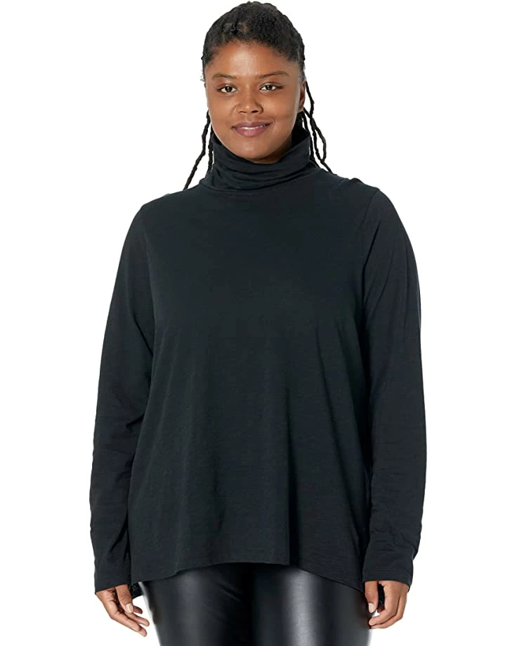 Madewell Shirts & Tops Plus Whisper Cotton Turtleneck in Herrick Stripe 1 Madewell Shirts & Tops Plus Whisper Cotton Turtleneck in Herrick Stripe