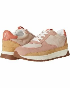 Madewell Sneakers & Athletic Shoes Kickoff Trainer Sneakers in Recycled Nylon and Pink Nubuck