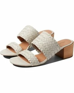 Madewell Heels The Kiera Mule Sandal in Woven Leather