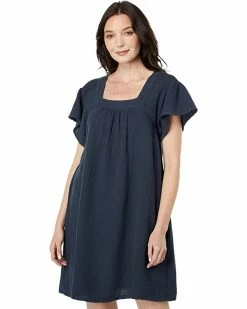Madewell Dresses Lightspun Butterfly Square-Neck Mini Dress