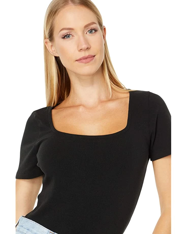 Madewell Shirts & Tops Ribbed Square-Neck Thong Bodysuit 3 Madewell Shirts & Tops Ribbed Square-Neck Thong Bodysuit - Image 3