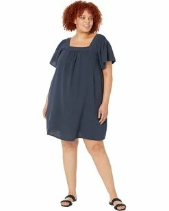 Madewell Dresses Plus Lightspun Butterfly Square-Neck Mini Dress