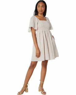 Madewell Dresses Seersucker Lucie Tie-Back Mini Dress in Plaid -Madewell Shop 71d1Y EeJwL. AC SR736920