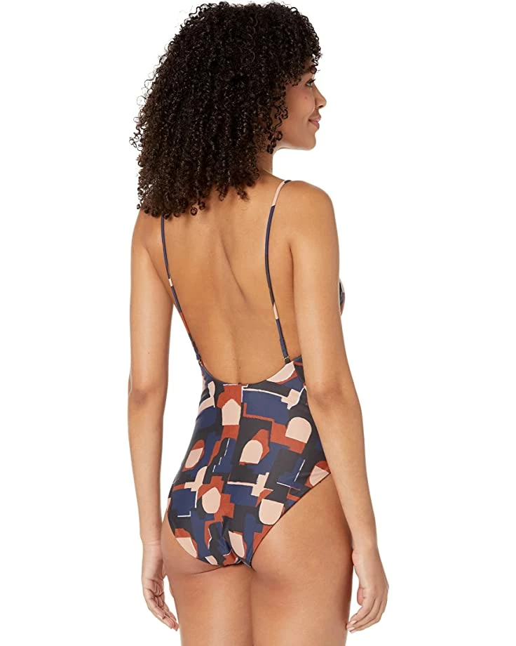 Swimwear Madewell Second Wave Spaghetti-Strap One-Piece Swimsuit in Color Collage 2 Swimwear Madewell Second Wave Spaghetti-Strap One-Piece Swimsuit in Color Collage - Image 2