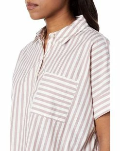 Madewell Shirts & Tops Stripe-Play Button-Up Popover Shirt -Madewell Shop 71gfitQ KKL. AC SR736920