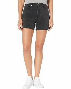 Madewell Curvy High-Rise Denim Shorts in Lunar Wash