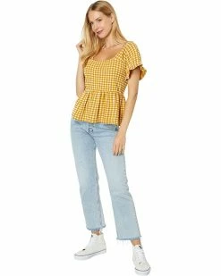 Madewell Shirts & Tops Gingham Knit Ruffle-Hem Top 7 Madewell Shirts & Tops Gingham Knit Ruffle-Hem Top -Madewell Shop 71hXQPGqbkL. AC SR736920