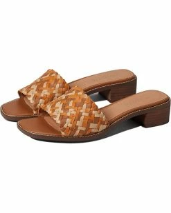 Madewell Heels The Cassady Mule in Woven Leather