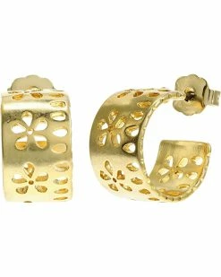 Madewell Eyelet Lace Huggie Hoop Earrings