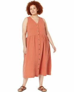 Madewell Dresses Plus Lightspun Button-Front Tank Midi Dress -Madewell Shop 71nPzUfx4nL. AC SR736920