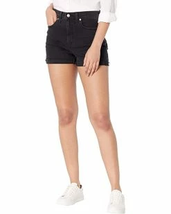 Madewell High-Rise Denim Shorts in Lunar Wash