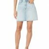 Madewell Skirts Denim High-Waist Straight Mini Skirt in Fitzgerald Wash