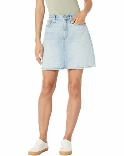 Madewell Skirts Denim High-Waist Straight Mini Skirt in Fitzgerald Wash