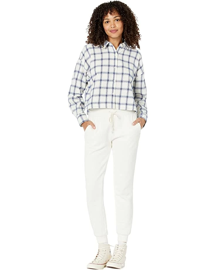 Madewell Shirts & Tops Long Sleeve Cropped Shirt in Windowpane Bondex Heritage 4 Madewell Shirts & Tops Long Sleeve Cropped Shirt in Windowpane Bondex Heritage - Image 4