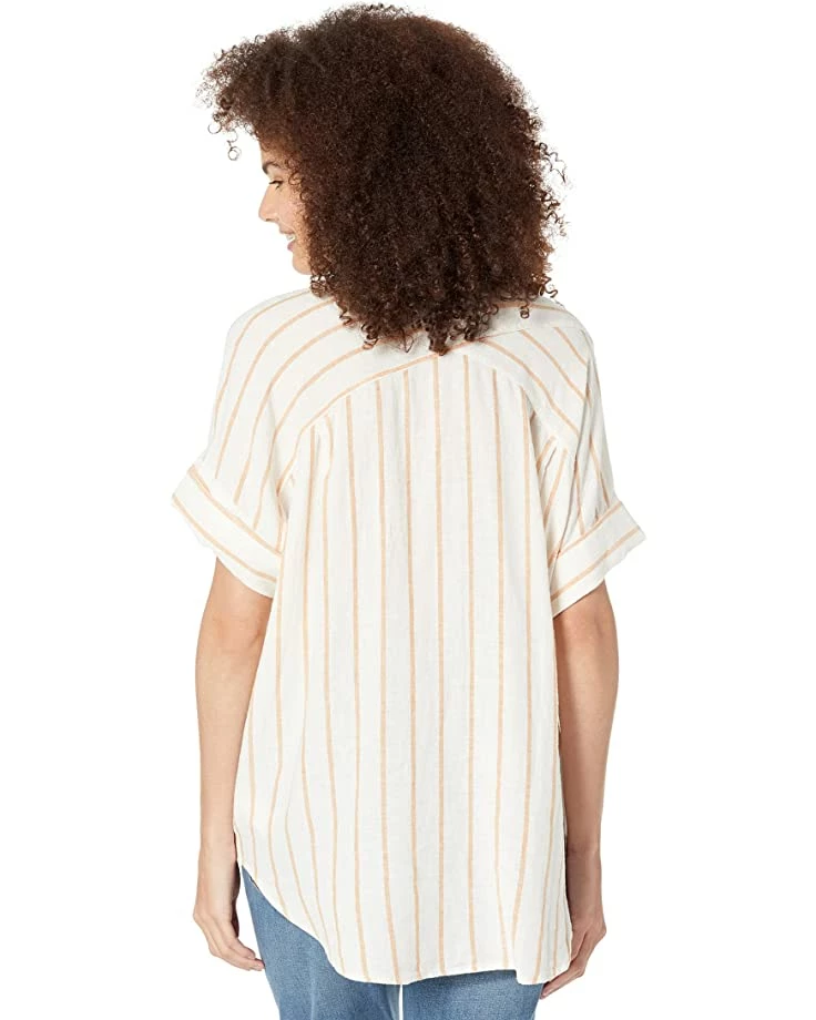 Madewell Shirts & Tops Linen-Blend Courier Shirt in Textured Stripe 2 Madewell Shirts & Tops Linen-Blend Courier Shirt in Textured Stripe - Image 2