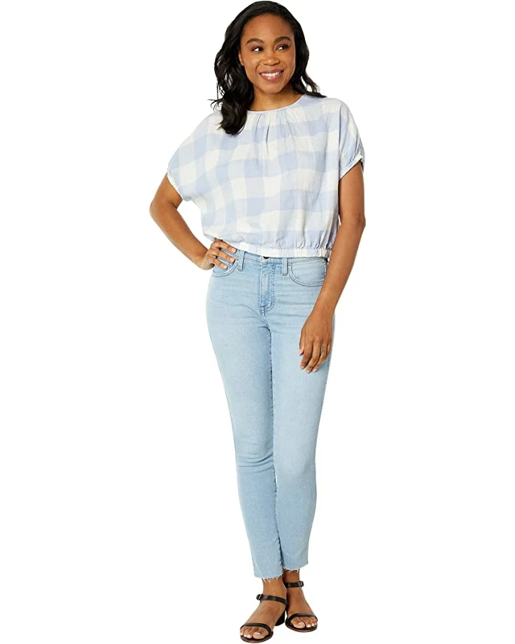 Madewell Shirts & Tops Linen-Blend Michele Bubble Top in Gingham Check 4 Madewell Shirts & Tops Linen-Blend Michele Bubble Top in Gingham Check - Image 4