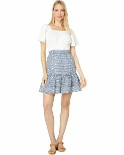 Madewell Shirts & Tops Crinkle-Knit Square-Neck Smocked Top -Madewell Shop 71w3edAw3KL. AC SR736920