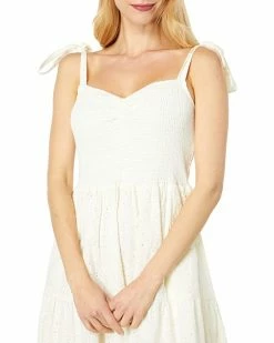 Madewell Dresses Eyelet Lucie Tie-Strap Tiered Midi Dress -Madewell Shop 71zwzDLElNL. AC SR736920