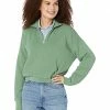 Madewell Hoodies & Sweatshirts MWL Airyterry Quarter-Zip Supercrop Sweatshirt