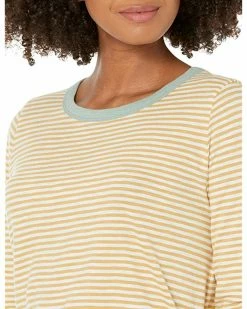 Madewell Shirts & Tops Whisper Cotton Rib-Crewneck Long-Sleeve Ringer Tee in Keene Stripe -Madewell Shop 81 fYH1BDOL. AC SR736920