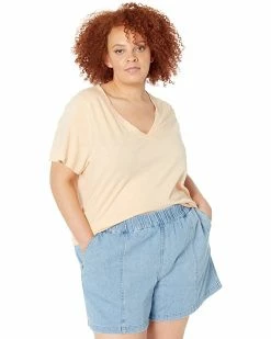 Madewell Shirts & Tops Plus Whisper Cotton V-Neck Tee -Madewell Shop 812cheX3eHL. AC SR736920