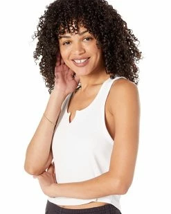 Madewell Shirts & Tops MWL Ribbed Split-Neck Crop Tank -Madewell Shop 813uiMg7iL. AC SR736920