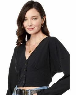 Madewell Shirts & Tops Deep-V Button-Front Crop Top -Madewell Shop 814Fu6BV0nL. AC SR736920