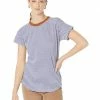 Madewell Shirts & Tops Whisper Cotton Rib-Crewneck Ringer Tee in Birtie Stripe