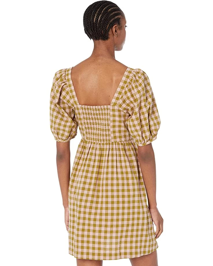 Madewell Dresses Square-Neck Puff-Sleeve Dress in Gingham Seersucker 2 Madewell Dresses Square-Neck Puff-Sleeve Dress in Gingham Seersucker - Image 2