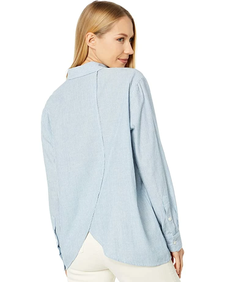 Madewell Shirts & Tops Oversized Ex-Boyfriend Tulip-Back Shirt in Stripe 2 Madewell Shirts & Tops Oversized Ex-Boyfriend Tulip-Back Shirt in Stripe - Image 2