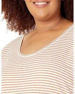 Madewell Shirts & Tops Plus Linen-Blend U-Scoop Tee -Madewell Shop 816x lgWqQL. AC SR736920