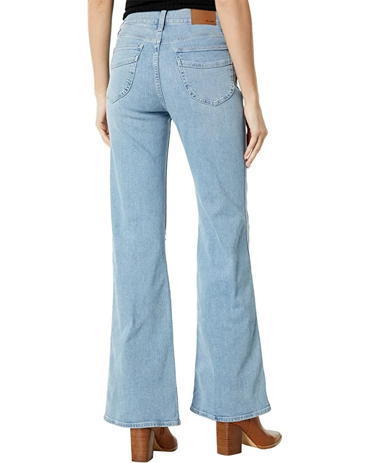 Madewell 11" High-Rise Flare Jeans in Eversfield Wash: Knee-Rip Edition 2 Madewell 11" High-Rise Flare Jeans in Eversfield Wash: Knee-Rip Edition - Image 2