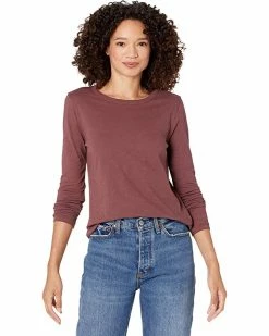 Madewell Shirts & Tops Whisper Cotton Rib-Crewneck Long-Sleeve Tee -Madewell Shop 819qfwqJfmL. AC SR736920