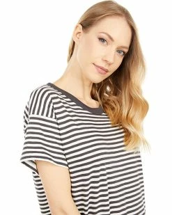 Madewell Shirts & Tops Whisper Cotton Rib-Crewneck Tee in Damien Stripe -Madewell Shop 81Bfh2pPFoL. AC SR736920