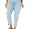 Madewell Jeans The Curvy Perfect Vintage Jean in Sudbury Wash: Ripped Edition