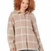 Madewell Coats & Outerwear Flannel Kentwood Oversized Shirt-Jacket in Windowpane