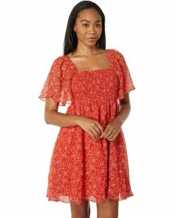 Madewell Dresses Seersucker Lucie Tie-Back Mini Dress in Piazza Floral
