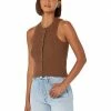 Madewell Shirts & Tops Kendale Button-Front Crop Sweater Tank