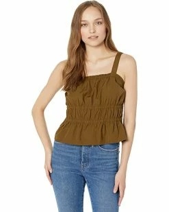 Madewell Shirts & Tops Poplin Sophia Peplum Tank