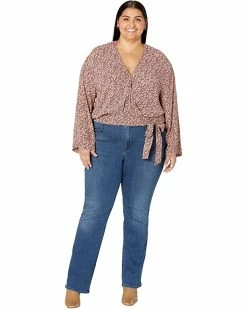 Madewell Shirts & Tops Plus Tie-Front Wrap Top in Cottage Garden -Madewell Shop 81Hzpu5ZbWL. AC SR736920