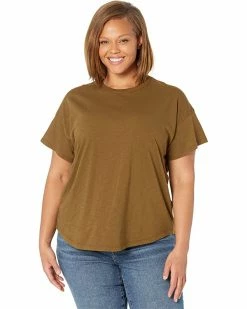 Madewell Shirts & Tops Plus Whisper Cotton Rib Crew Neck Tee -Madewell Shop 81KIzndcaAL. AC SR736920