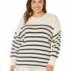 Madewell Sweaters Plus Stripe Circus Crew Longer Pullover